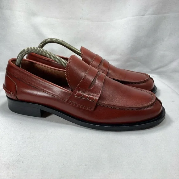 Rowland Brothers Leather Loafers Italy Made Men\'s Sz 10 Authentic rowland brothers leather shoes❌️❌️تم البيع  main image 4
